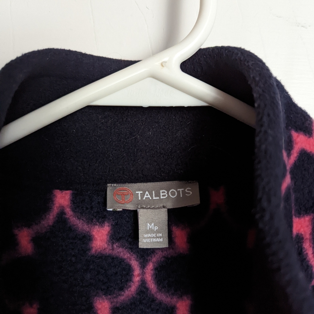 Patterned Fleece Jacket By Talbots - image 5